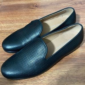 SAKS FIFTH AVENUE MENS SZ 10 LEATHER LOAFER/MULE STYLE SHOES - GREAT CONDITION